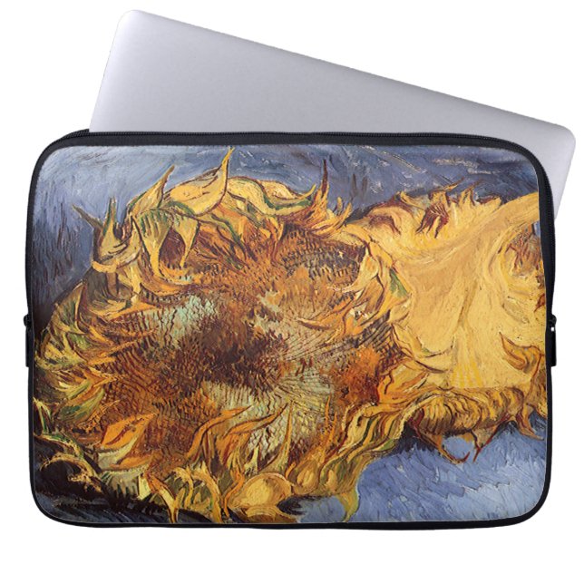 Vincent van Gogh - Stillleben: Zwei Schnittblumen Laptopschutzhülle (Vorderseite)