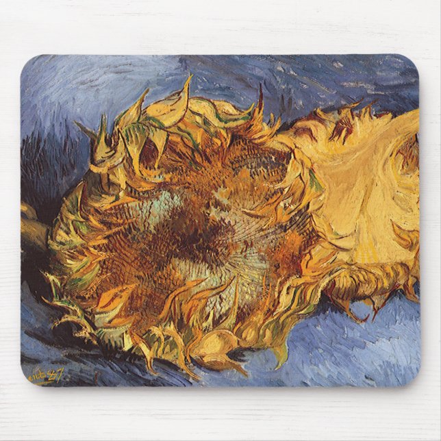 Vincent van Gogh - Stillleben: Zwei Schnittblumen Mousepad (Vorne)