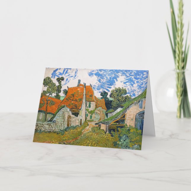 Vincent van Gogh - Straße in Auvers-sur-Oise Karte (Vorderseite)
