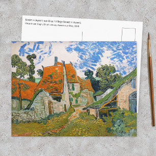 Vincent van Gogh - Straße in Auvers-sur-Oise Postkarte