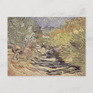 Vincent van Gogh   Straße in St. Remy Postkarte