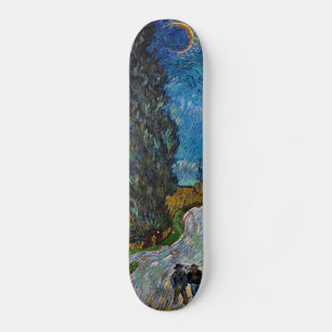 Vincent van Gogh - Straße mit Cypress und Star Skateboard