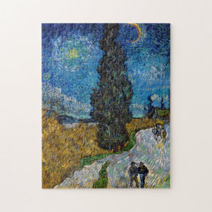 Vincent van Gogh - Straße mit Zypresse und Stern