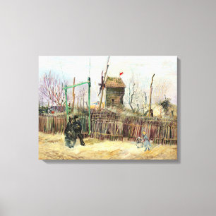 Vincent van Gogh - Straßenszene in Montmartre Leinwanddruck
