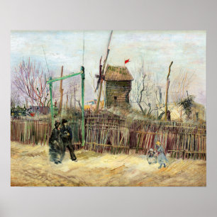 Vincent van Gogh - Straßenszene in Montmartre Poster