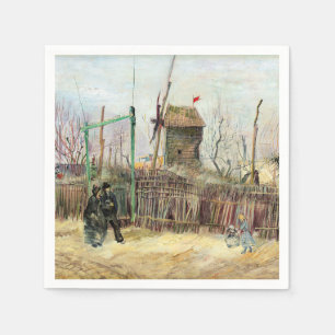 Vincent van Gogh - Straßenszene in Montmartre Serviette