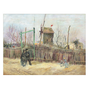 Vincent van Gogh - Straßenszene in Montmartre Tischdecke