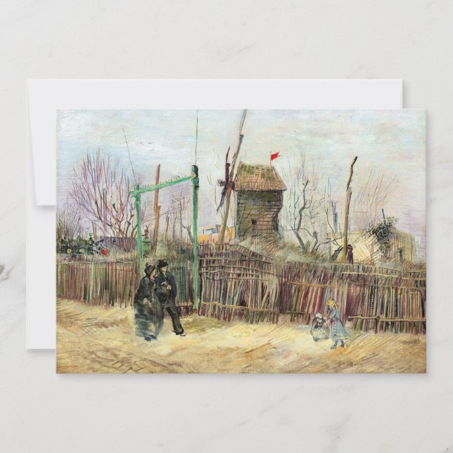 Vincent van Gogh - Street Scene in Montmartre Dankeskarte (Vorderseite)