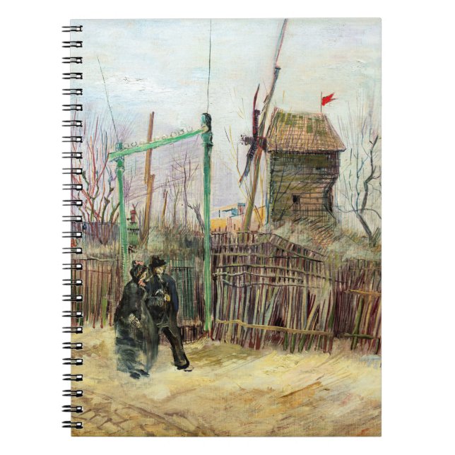Vincent van Gogh - Street Scene in Montmartre Notizblock (Vorderseite)