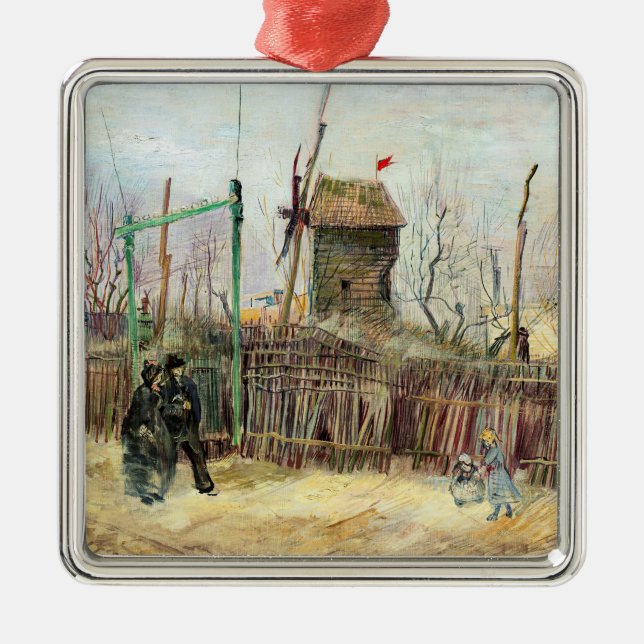 Vincent van Gogh - Street Scene in Montmartre Ornament Aus Metall (Vorne)