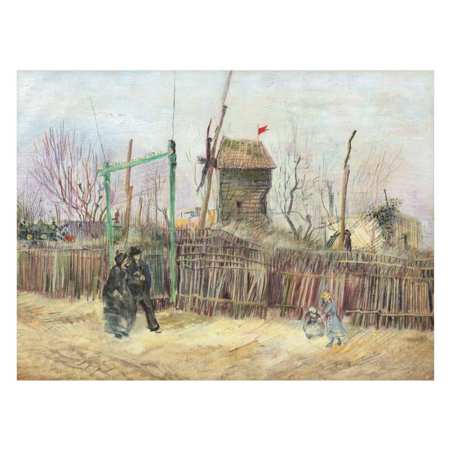 Vincent van Gogh - Street Scene in Montmartre Tischdecke (Vorderseite (Horizontal))