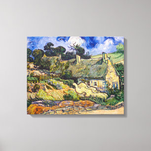 Vincent Van Gogh - Strohdächer in Cordeville Leinwanddruck