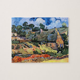Vincent Van Gogh - Strohdachhäuser in Cordeville