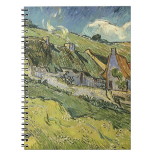 Vincent van Gogh - Strohdachhäuser Notizblock