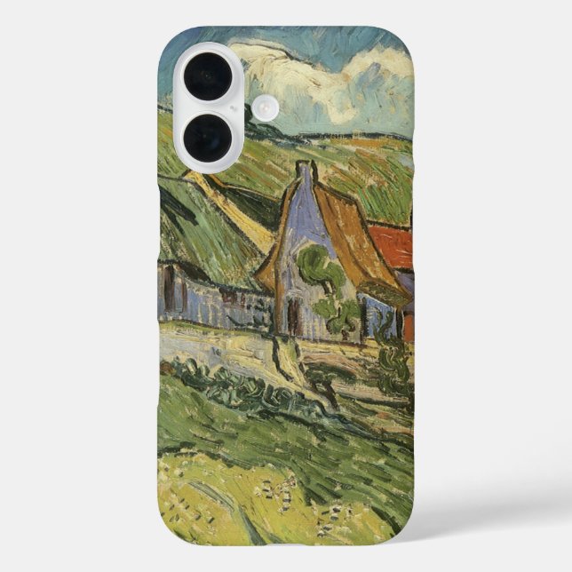 Vincent van Gogh - Strohgepflasterte Hütten iPhone 16 Hülle (Rückseite)
