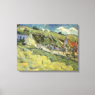 Vincent van Gogh - Strohgepflasterte Hütten Leinwanddruck