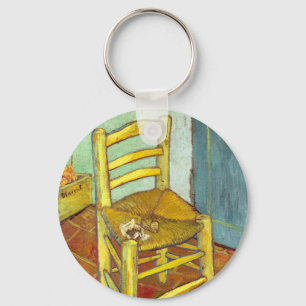 Vincent Van Gogh Stuhl mit Pfeife Schlüsselanhänger