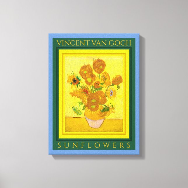 VINCENT VAN GOGH ...SUNFLOWERS Canvas Print Leinwanddruck (Vorderseite)