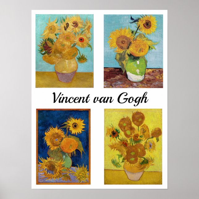 Vincent Van Gogh Sunflowers Serie Poster (Vorne)