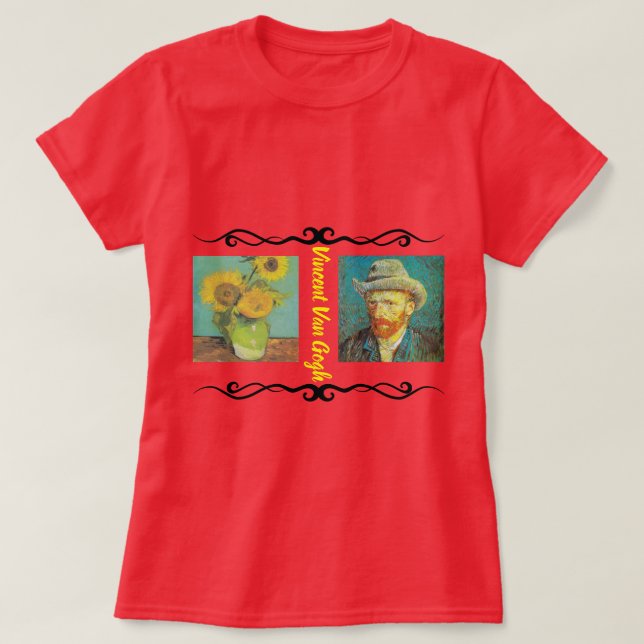 Vincent Van Gogh - T-shirt femme Sunflower (Design devant)