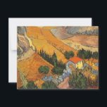 Vincent van Gogh - Tal mit Plowman<br><div class="desc">Das Tal mit Plowman Seen From Oove (1889) von Vincent van Gogh ist ein Vintages Landschaftsbild der Kunstlandschaft, das in Post-Impressionismus erbaut wurde. Ein pflügerischer Bauer, der die Felder seines Bauernhofs mit seinem Ochsenkühteam bearbeitet. Ein landwirtschaftliches Alltagsleben Landschaftsbilder mit Bäumen in einem Tal. Über den Künstler: Vincent Willem van Gogh...</div>