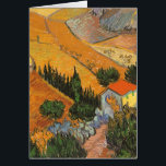 Vincent van Gogh - Tal mit Plowman<br><div class="desc">Das Tal mit Plowman Seen From Oove (1889) von Vincent van Gogh ist ein Vintages Landschaftsbild der Kunstlandschaft, das in Post-Impressionismus erbaut wurde. Ein pflügerischer Bauer, der die Felder seines Bauernhofs mit seinem Ochsenkühteam bearbeitet. Ein landwirtschaftliches Alltagsleben Landschaftsbilder mit Bäumen in einem Tal. Über den Künstler: Vincent Willem van Gogh...</div>
