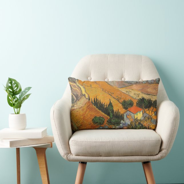 Vincent van Gogh - Tal mit Plowman Lendenkissen (Stuhl )