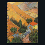 Vincent van Gogh - Tal mit Plowman Notizblock<br><div class="desc">Das Tal mit Plowman Seen From Oove (1889) von Vincent van Gogh ist ein Vintages Landschaftsbild der Kunstlandschaft, das in Post-Impressionismus erbaut wurde. Ein pflügerischer Bauer, der die Felder seines Bauernhofs mit seinem Ochsenkühteam bearbeitet. Ein landwirtschaftliches Alltagsleben Landschaftsbilder mit Bäumen in einem Tal. Über den Künstler: Vincent Willem van Gogh...</div>