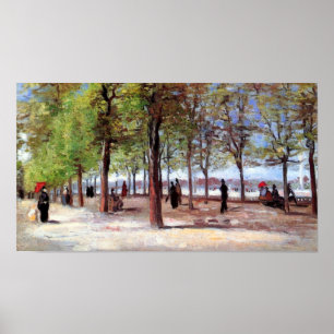 Vincent Van Gogh - Terrasse in Luxembourg Garden Poster