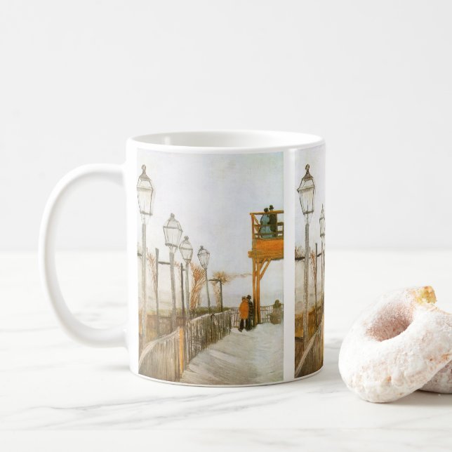 Vincent van Gogh - Terrasse und Beobachtungsdeck Kaffeetasse (Mit Donut)