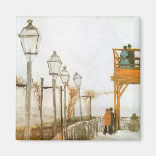 Vincent van Gogh - Terrasse und Beobachtungsdeck Magnet
