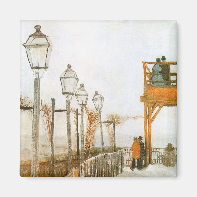 Vincent van Gogh - Terrasse und Beobachtungsdeck Magnet (Vorne)
