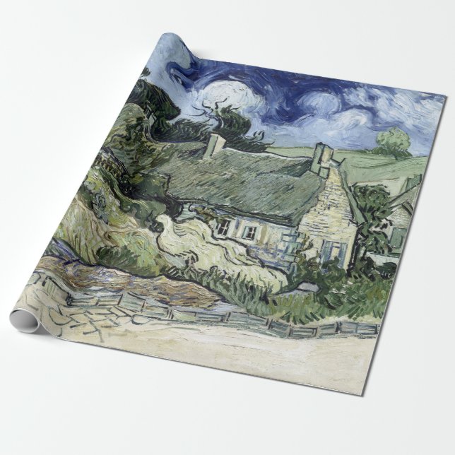 Vincent van Gogh Thatched Hütte in Cordeville Geschenkpapier (Ungerollt)