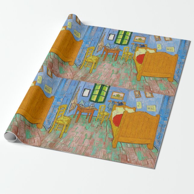 Vincent Van Gogh The Bedroom in Arles Geschenkpapier (Ungerollt)