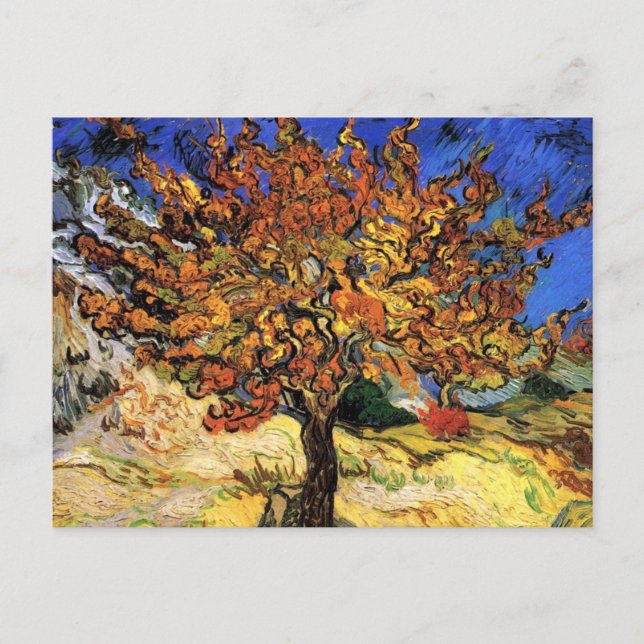 Vincent Van Gogh - The Mulberry Tree Fine Art Postkarte (Vorderseite)
