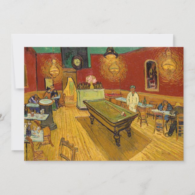 Vincent van Gogh - The Night Café Dankeskarte (Vorderseite)