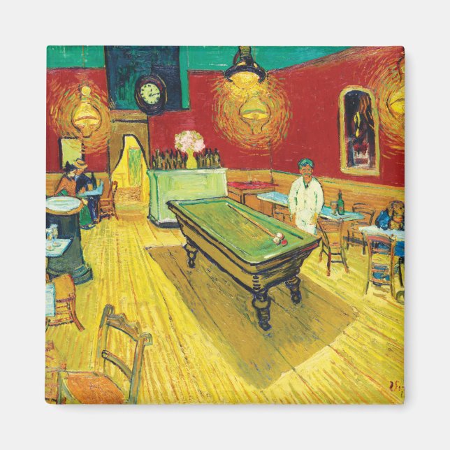 Vincent Van Gogh The Night Cafe (Le café de nuit) Magnet (Vorne)