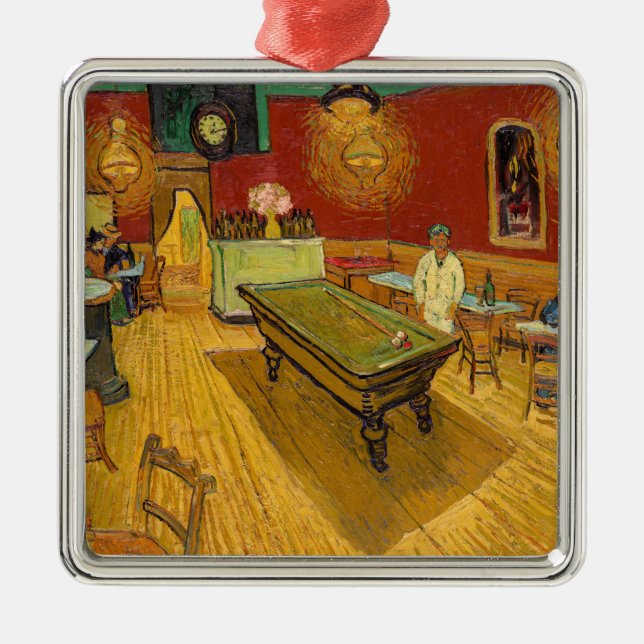 Vincent van Gogh - The Night Café Ornament Aus Metall (Vorne)