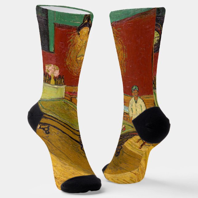 Vincent van Gogh - The Night Café Socken (Gewinkelt)