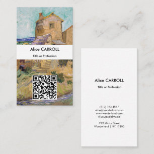 Vincent van Gogh - The Old Mill - QR Code Visitenkarte