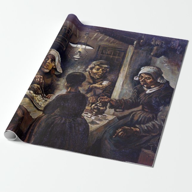 Vincent Van Gogh The Potato Eaters Fine Art Geschenkpapier (Ungerollt)