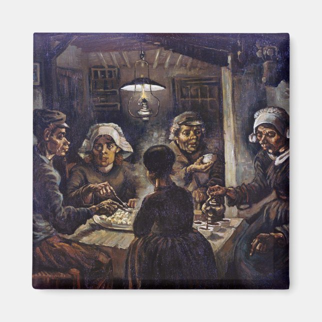 Vincent Van Gogh The Potato Eaters Fine Art Magnet (Vorne)