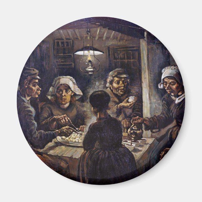 Vincent Van Gogh The Potato Eaters Fine Art Magnet (Vorne)