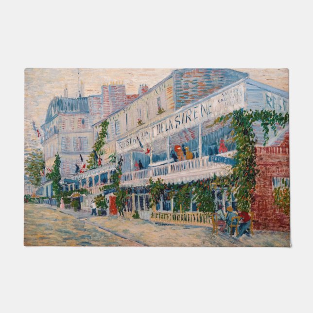 Vincent van Gogh - The Restaurant de la Sirene Fußmatte (Vorderseite)