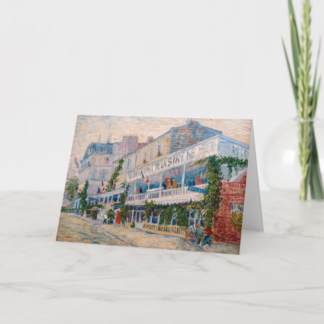 Vincent van Gogh - The Restaurant de la Sirene Karte (Vorderseite)