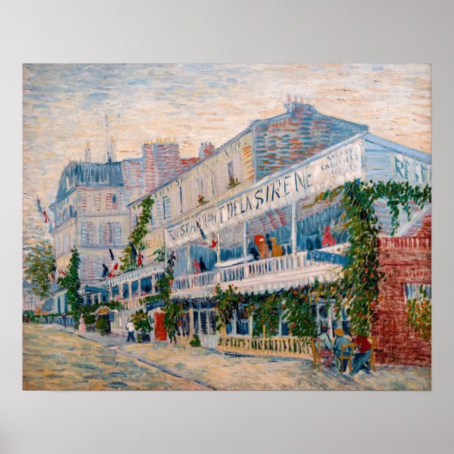 Vincent van Gogh - The Restaurant de la Sirene Poster (Vorne)