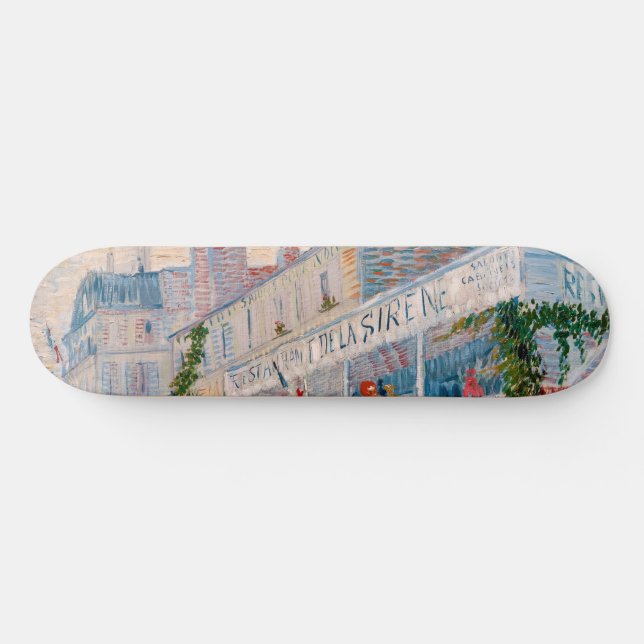 Vincent van Gogh - The Restaurant de la Sirene Skateboard (Horizontal)