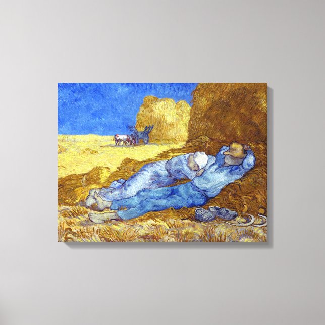 Vincent van Gogh The Siesta (nach Millet) Leinwanddruck (Vorderseite)