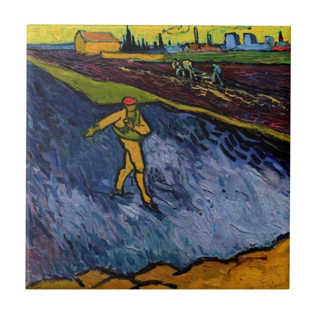 Vincent van Gogh - The Sower: Outskirts of Arles Fliese (Vorderseite)