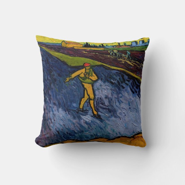Vincent van Gogh - The Sower: Outskirts of Arles Kissen (Vorderseite)